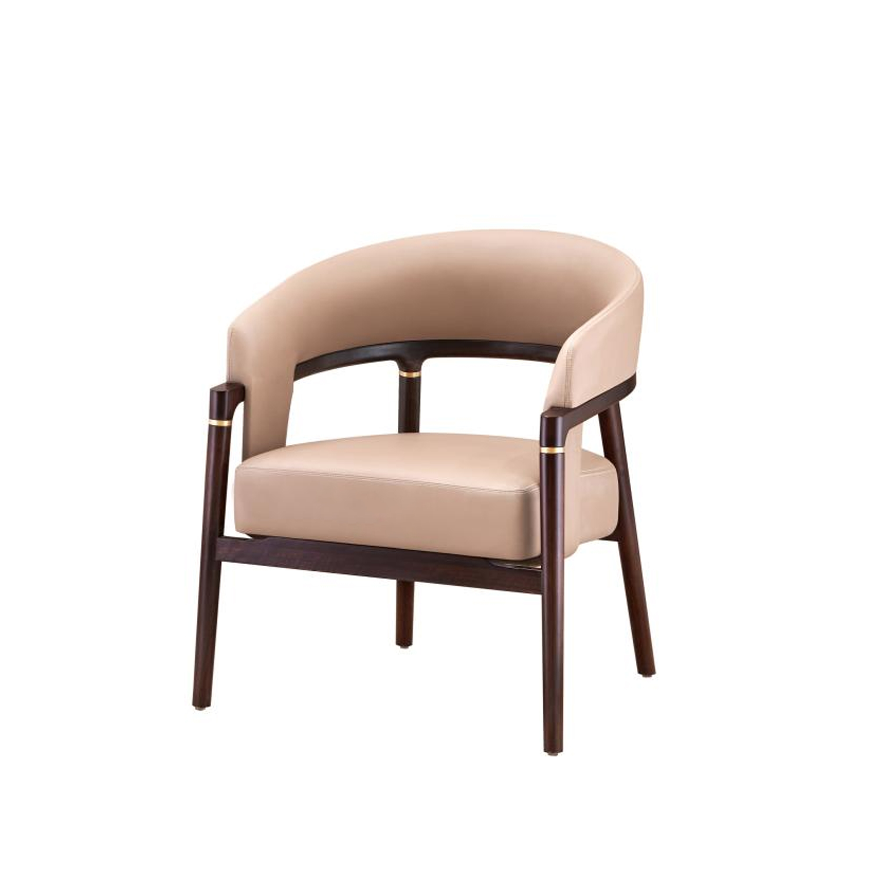 【新中式-休闲椅KD-Y-T5406】黑檀/皮/客厅/卧房/休闲沙发/休闲椅