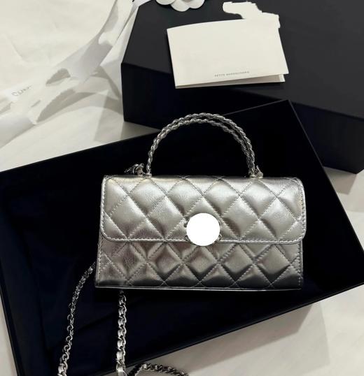 重磅！25S新款液态金属银Kelly横版手提/斜挎包售完无补 商品图0