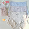 熳洁儿 人棉女士内裤高腰平角包臀25202103 商品缩略图0