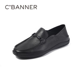 4楼千百度2025秋季舒适低跟强韧橡胶大底得体乐福鞋男鞋A25407221