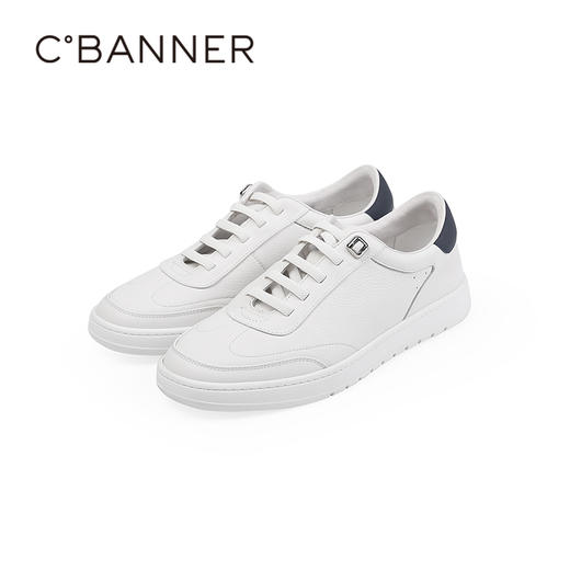 4楼千百度2025秋季真皮德训鞋舒适低跟橡胶底男鞋德训鞋A25431062 商品图5