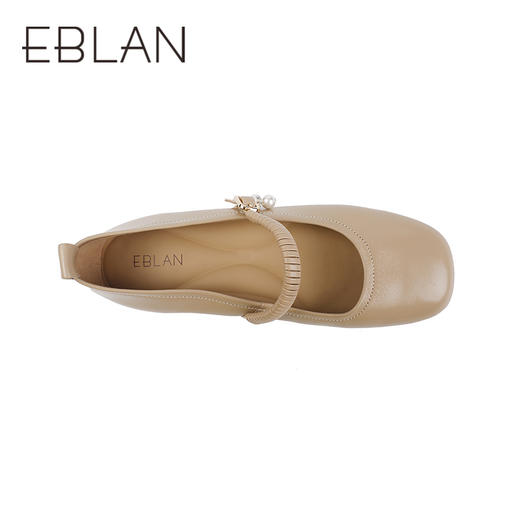 2楼伊伴2025年秋季气质通勤玛丽珍细腻羊皮鞋面单鞋B25460901 商品图2