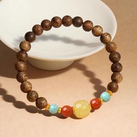 暖阳蜜蜡转运珠沉香木手串6mm