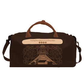 蜡染大容量旅行包（棕色）