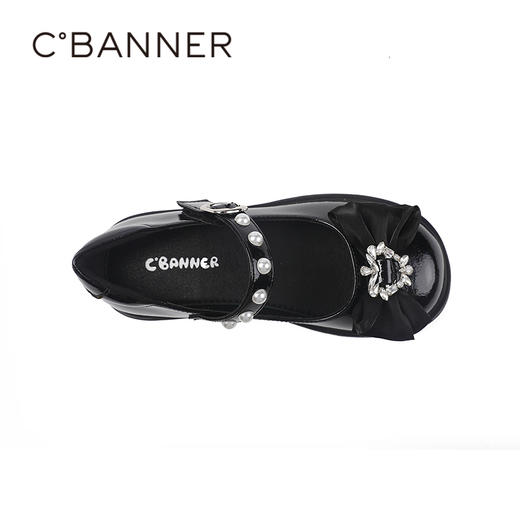 2楼千百度2025秋季甜美蝴蝶结宝贝至爱童鞋潮酷单鞋A25415003 商品图2