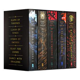 冰与火之歌1-5册平装 美版 英文原版 Game Of Thrones 5-Copy Box 英文版 进口英语书籍