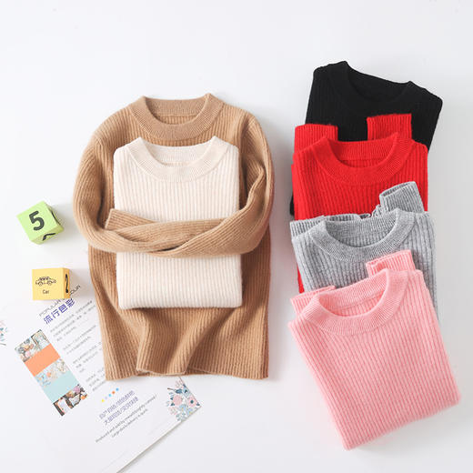 Avann阿曼衣圆领抽条儿童羊毛衫MWF46 商品图4