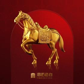 宫匠造办 宫廷摆件 乾隆御马  可定制克重