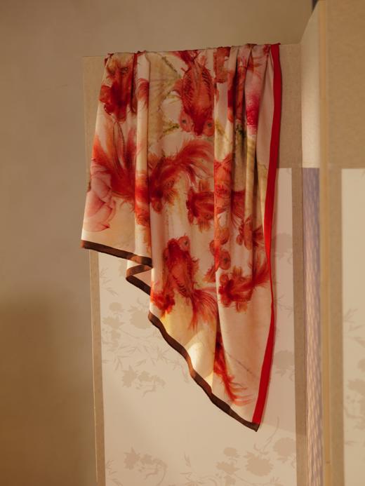 金鱼琉璃 夏日清凉空调房披肩 山林曦照 商品图3