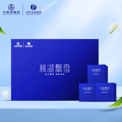 五粮液&川红茶业 林湖飘雪特级浓香茉莉花茶180g礼盒 商品图0