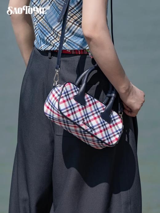 早乙女惠子saotome/STMBB252324/格纹波士顿包 商品图1