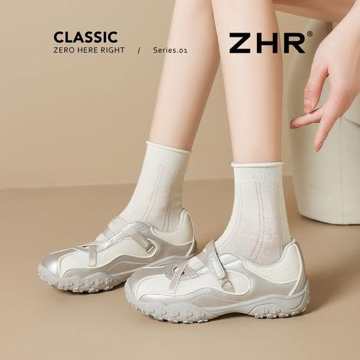 ZHR则则芭蕾风凉鞋女2025夏季厚底内增高玛丽珍鞋透气运动休闲鞋 商品图4