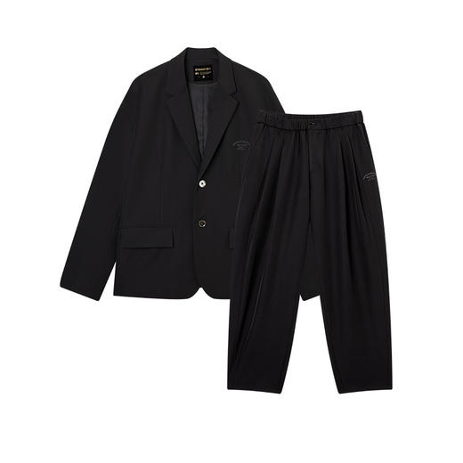 NPC潮牌老钱风刺绣落肩廓形西服西裤套装男随性金属扣NP4CJR08 商品图5