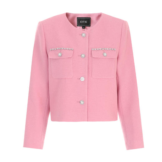 EITIE爱特爱精致气质高级感经典小香风直筒显瘦短款外套秋季新款7903607 商品图5