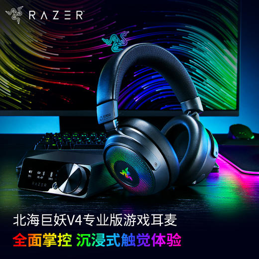 【官翻件】Razer雷蛇北海巨妖V4专业版无线耳机 商品图0