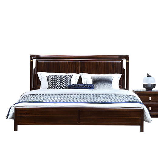 【新中式KD-Y-T2009床】爱里古夷苏木/卧房/实木大床 商品图1
