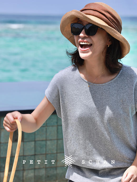 PETIT SCHAN小闪 CLO#871 Silhouette 剪影 纯棉镂空针织套头衫 商品图0