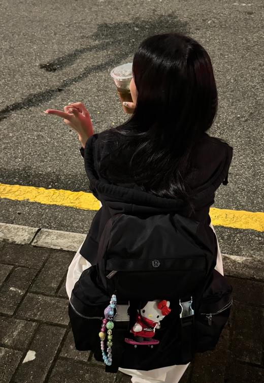 原单lulu销量王男女同款防水刘亦菲同款双肩包 商品图13