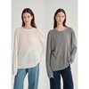 MAISON CECILE 四色/天丝亚麻舒适透气宽松百搭针织长袖上衣 商品缩略图0
