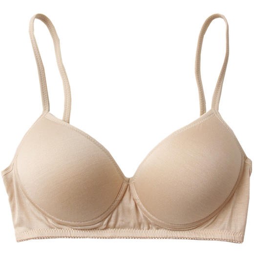 丁摩 日系真丝内衣女小胸薄款舒适调整型无钢圈文胸无痕桑蚕丝胸罩5ZF-1801 商品图4