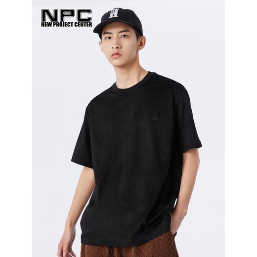 NPC潮牌夏新款仿麂皮绒短袖T恤简约潮流上衣NP33TE23 商品图1
