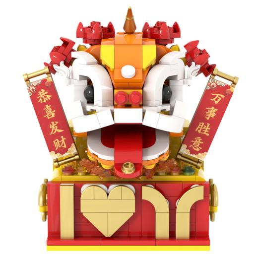 醒狮积木笔筒 商品图2