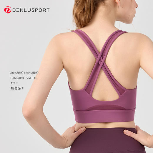 爆款欧美性感美背交叉吊带运动透气高强度防震上衣  DY66208 商品图12