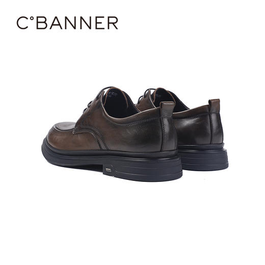 4楼千百度2025秋季轻韧牛皮革鞋面百搭经典男鞋A25462301 商品图3