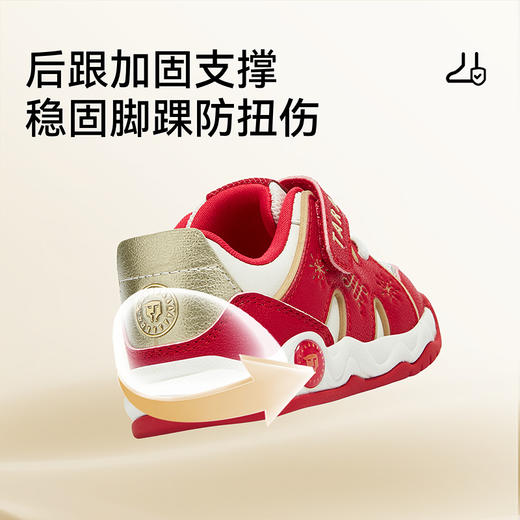 泰兰尼斯秋季新款童鞋学步鞋男宝宝防滑软底板鞋女童机能鞋休闲鞋 T02T5C7442 商品图4