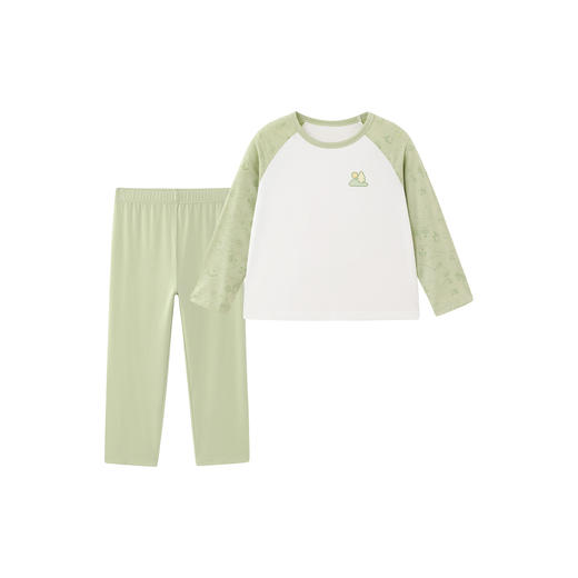 英氏儿童家居服套装四季款男童女童居家睡衣2025新款打底内衣套装 商品图4