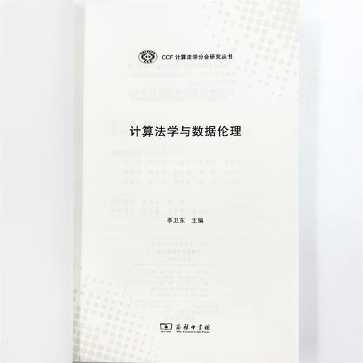 计算法学与数据伦理(CCF计算法学分会研究丛书) 商品图4