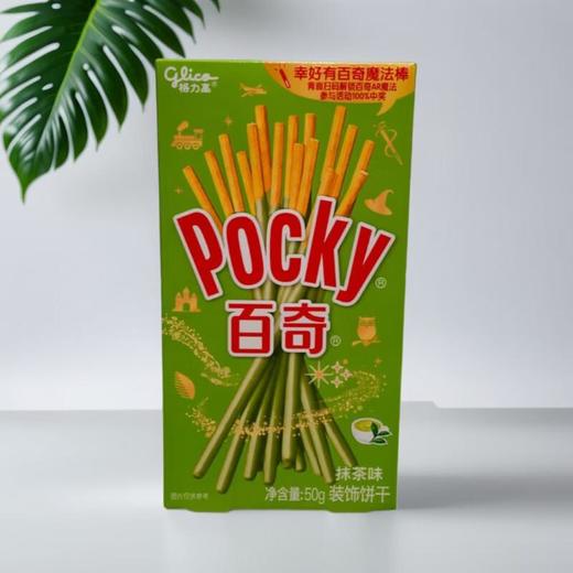格力高（百奇）抹茶味装饰饼干 50g/袋 商品图0