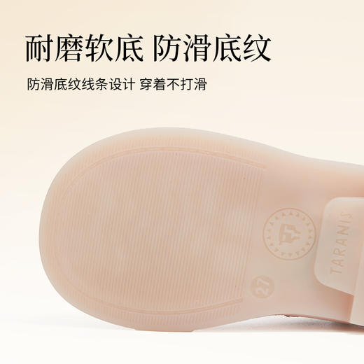 泰兰尼斯儿童闪灯皮靴秋季女童靴子闪灯鞋子女童甜心皮靴儿童靴子 M04X5C6669 商品图4