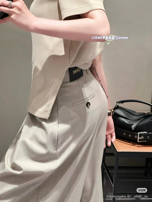 728-4 独家圆正夯货 lew早秋精纺羊毛9分阔腿裤 我腰围78穿40刚好 商品图10