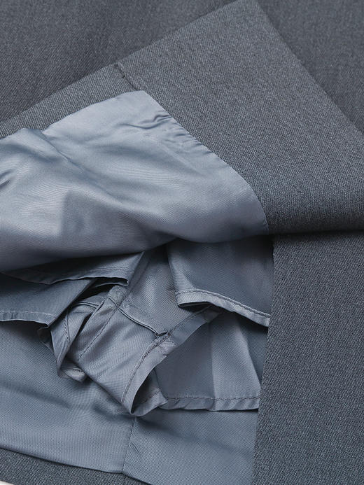 干练精致 深灰色高腰短裙 腰带设计 通勤日常 小短裙 商品图4