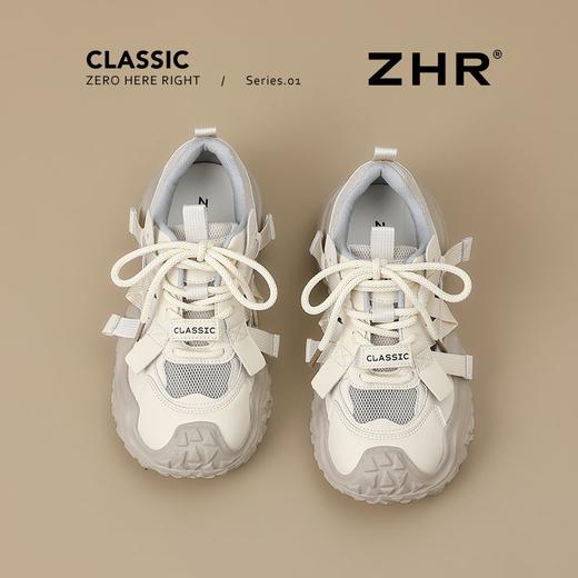 ZHR则则网面镂空透气老爹鞋女夏季厚底增高休闲鞋户外登山运动鞋 商品图8