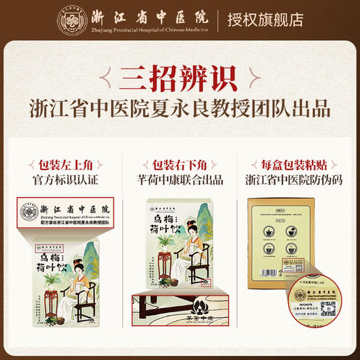 浙江省中医院 乌梅荷叶饮 95g/盒 10袋装 商品图2