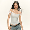 Ariseism 美式复古设计感短袖t恤女夏季新款辣妹修身上衣 商品缩略图0