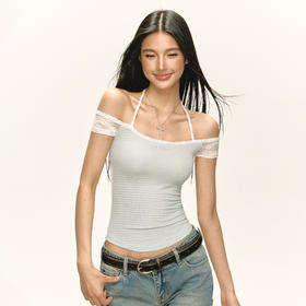 Ariseism 美式复古设计感短袖t恤女夏季新款辣妹修身上衣