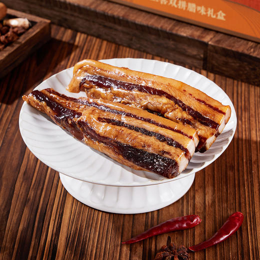 深圳手信 五丰喜上喜双拼腊味礼盒 500g 商品图3