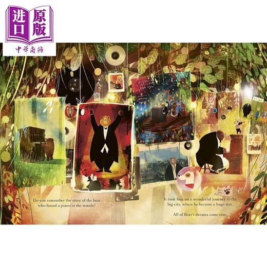 【中商原版】David Litchfield 熊和钢琴系列英文原版绘本3册 Bear and the Piano 狗狗The Dog 小熊熊Little Bears Concert 商品图4