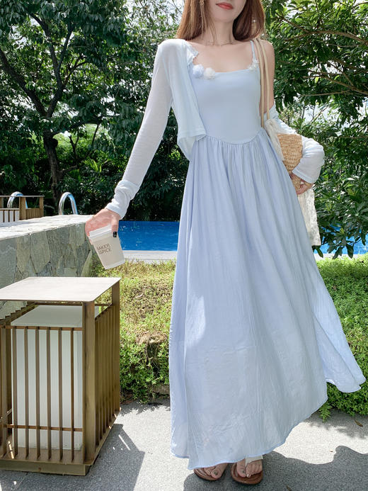 【折后再享2件88折】现货秒杀！微信打折价！立体玫瑰花吊带连衣裙 日常219.99/件 立减90 秒杀129.99/件！！ 商品图8