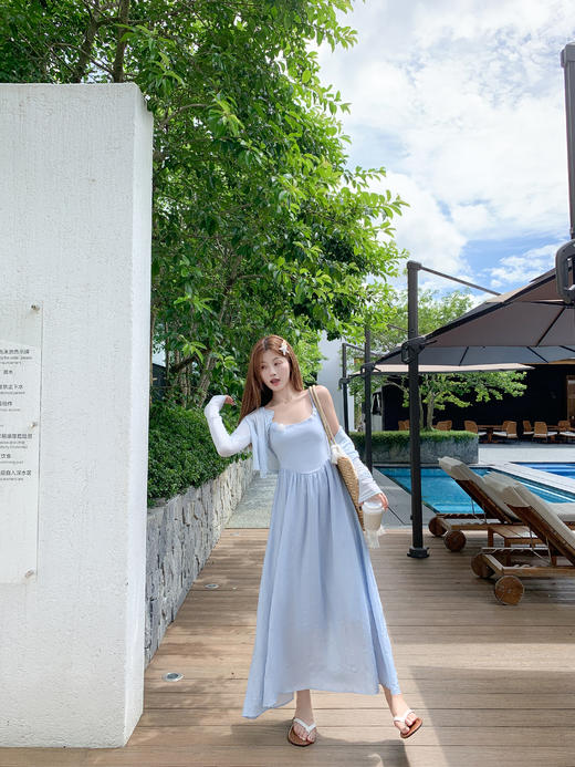 【折后再享2件88折】现货秒杀！微信打折价！立体玫瑰花吊带连衣裙 日常219.99/件 立减90 秒杀129.99/件！！ 商品图7