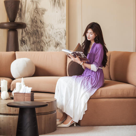 【林栖设计小店】渐变苎麻毛织开衫镂空度假气质2025早秋新款多色外套女1953274 商品图5