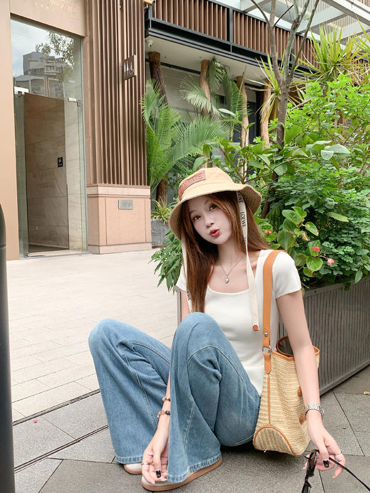 <曾小咸推荐>3.26现货秒杀 ！微信超特价！！2色方领短袖T恤 日常129.99 立减70 秒杀59.99！ 商品图10