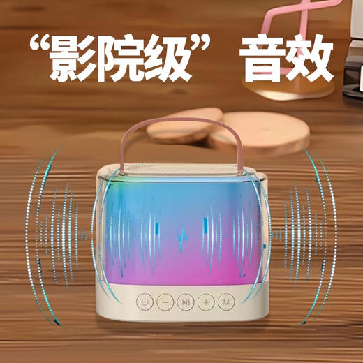 康佳K歌小音响带麦克风话筒蓝牙无线连接家用户外影院级音响 商品图5