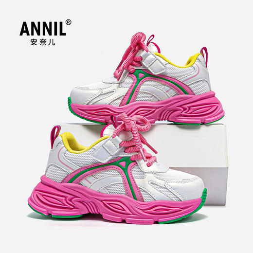 ANNIL/安奈儿女童春秋款网面透气老爹鞋HG5305471 商品图2