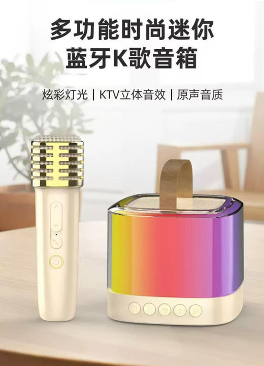 康佳K歌小音响带麦克风话筒蓝牙无线连接家用户外影院级音响 商品图6