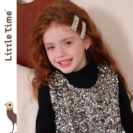 littletime女童发夹2025新款儿童洋气发饰女孩侧边夹刘海夹发卡 商品图1