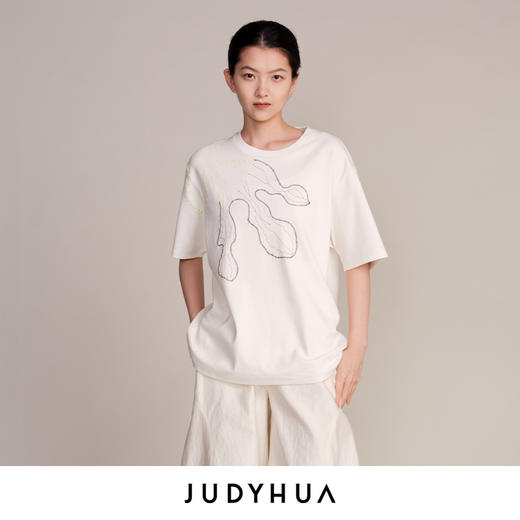 JUDYHUA 追逐系列刺绣短袖T恤 商品图8